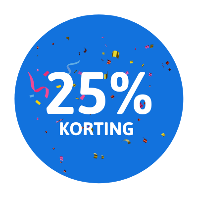 25-korting